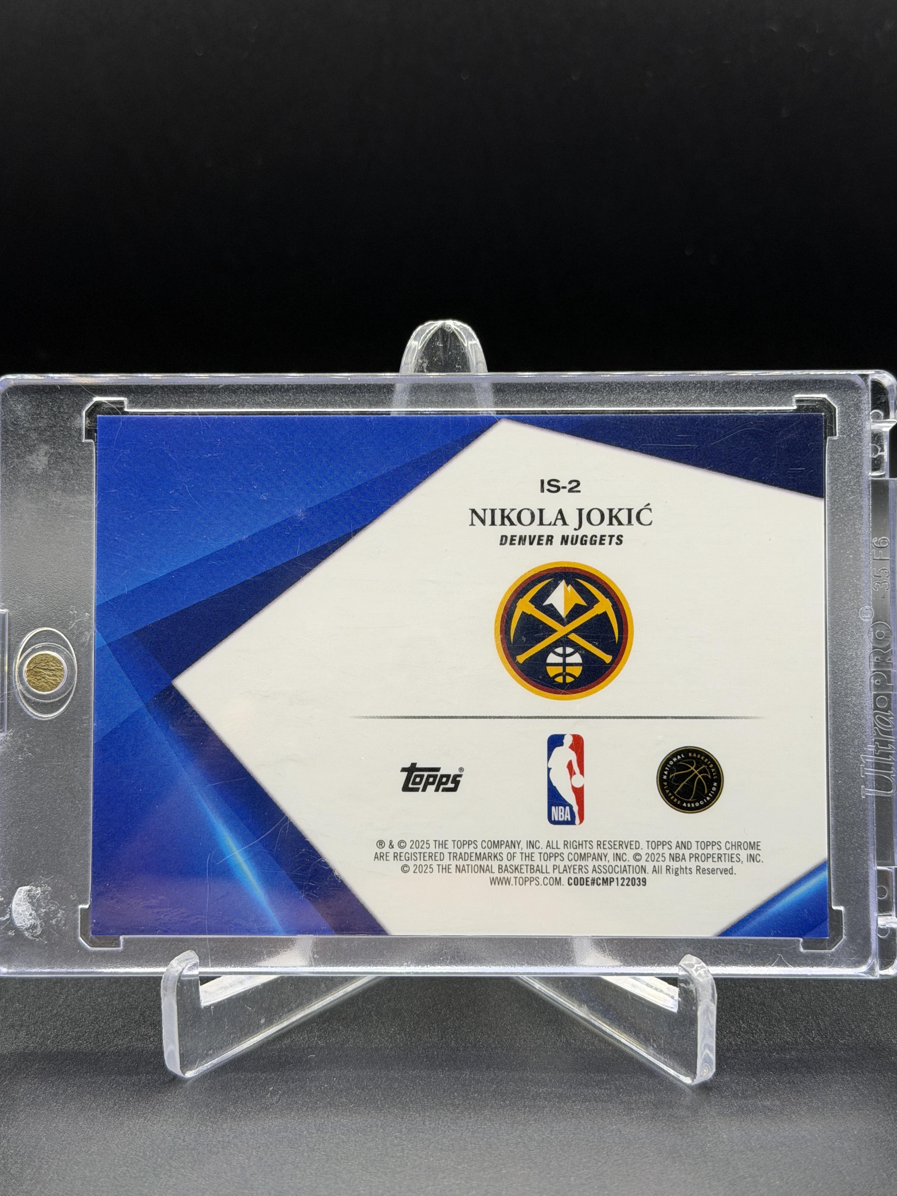 2025-26 Topps Chrome Sapphire #IS-2 Nikola Jokić Infinite Sapphire