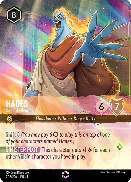 Hades - King of Olympus (Enchanted) (205/204) (Holofoil) [The First Chapter]