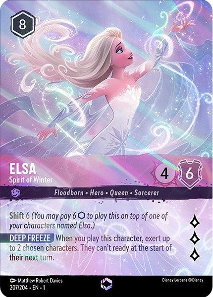 Elsa - Spirit of Winter (Enchanted) (207/204) (Holofoil) [The First Chapter]