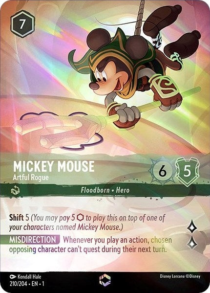 Mickey Mouse - Artful Rogue (Enchanted) (210/204) (Holofoil) [The First Chapter]