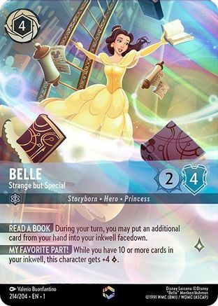 Belle - Strange but Special (Enchanted) (214/204) - The First Chapter Holofoil - Lorcana