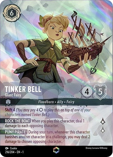 Tinker Bell - Giant Fairy (Enchanted) (216/204) (Holofoil) [The First Chapter]