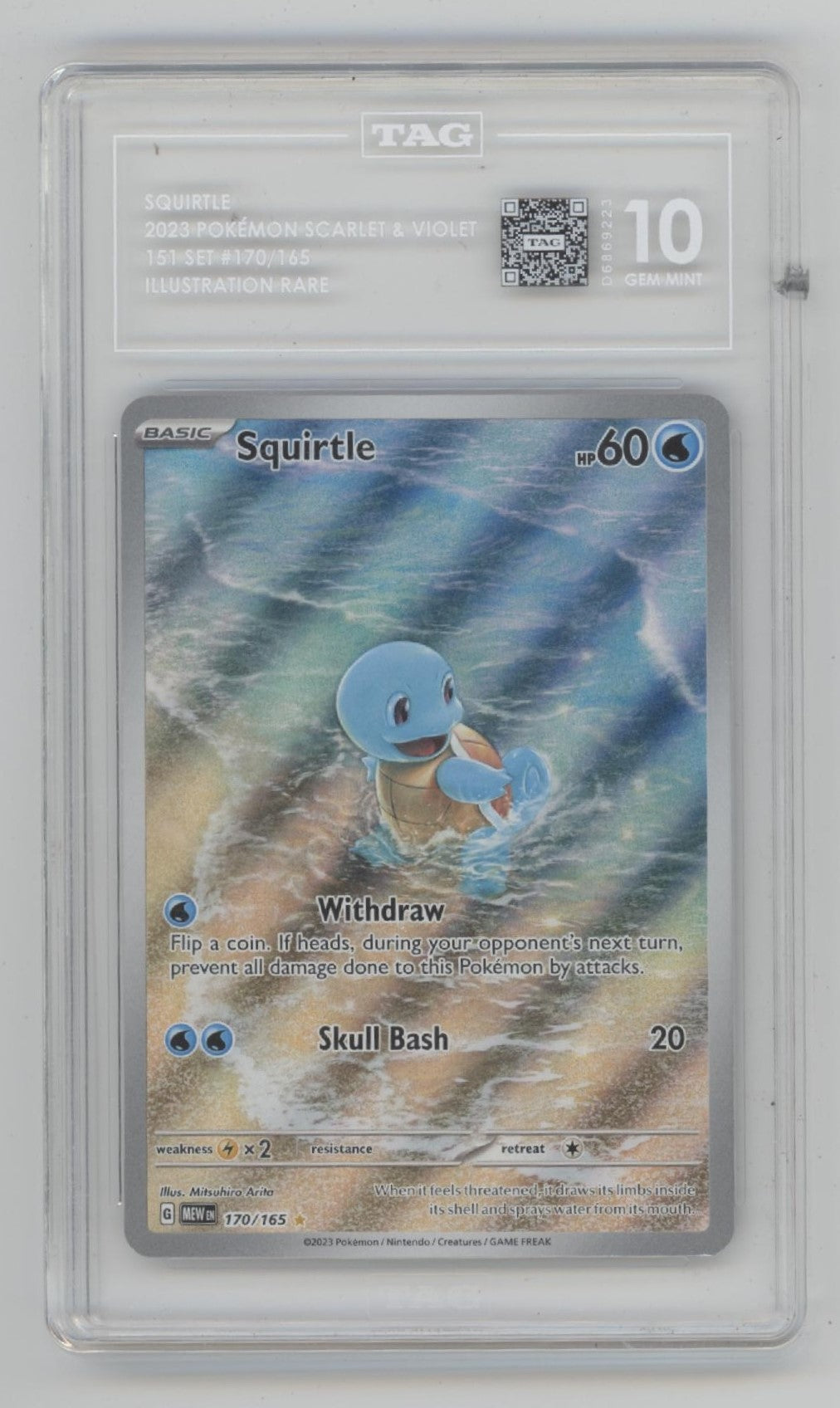 Schiggy Pokémon 151 Illustration Rare #170 TAG 10