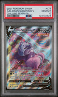 2021 Pokemon SWSH Chilling Reign #179 Galarian Slowking V Full Art PSA 10