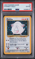 1999 Pokemon Game #3 Chansey Holo PSA 6
