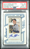 2010 Topps 206 #TA-MS Max Scherzer Mini Framed Piedmont PSA 9 10 Auto Grade