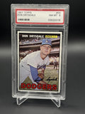 1967 Topps #55 Don Drysdale PSA 8