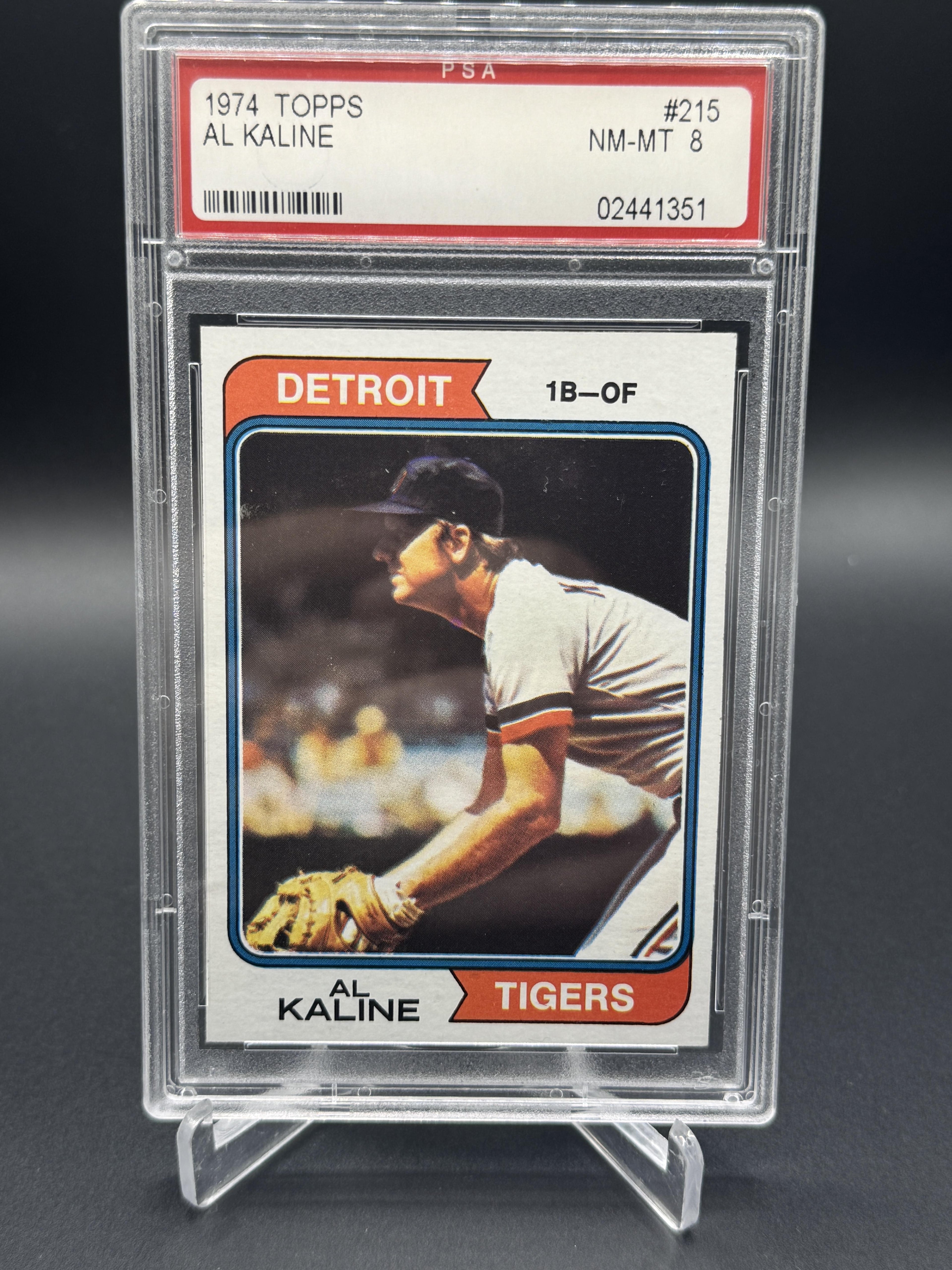 1974 Topps #215 Al Kaline PSA 8