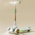 R For Rabbit Road Runner Blaze Foldable Kick Scooter For Kids With 4 Level Adjustable Height, Pu Led Wheels, Lights And Music Fo