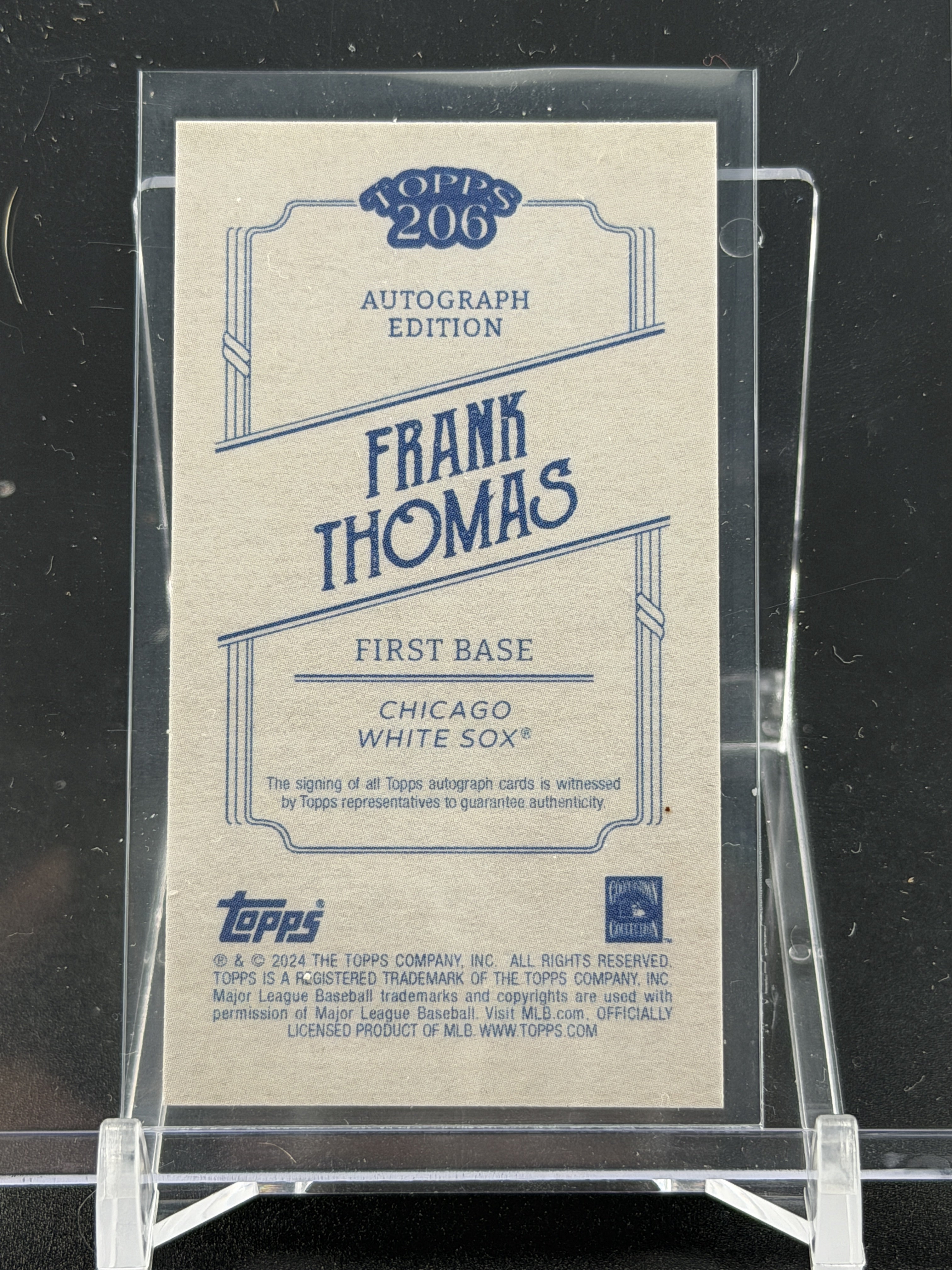 2024 Topps 206 #NNO Frank Thomas Autographs