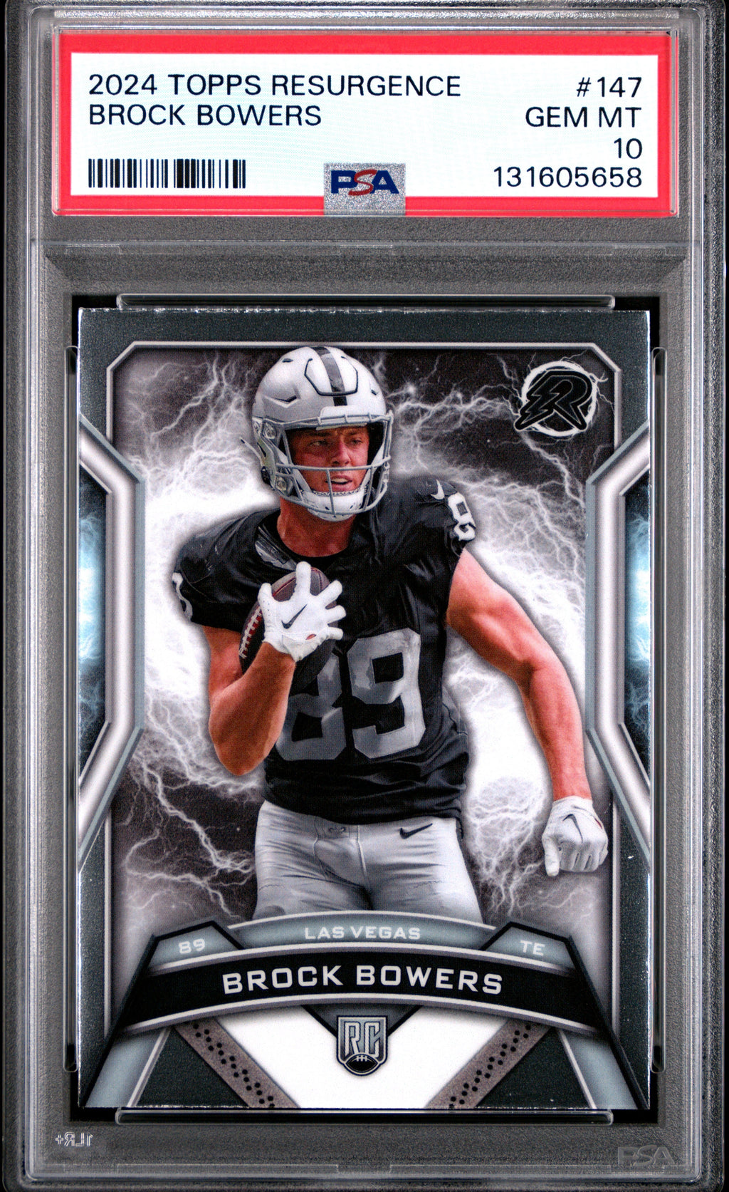 2024 Topps Resurgence #147 Brock Bowers Rookie PSA 10