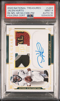 2020 National Treasures Jalen Hurts Rookie NFL Gear Auto Prime /25 PSA 9 PC