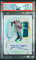 2020 Flawless Tua Tagovailoa Rookie Dual Patch Auto Silver /20 PSA 10 PC
