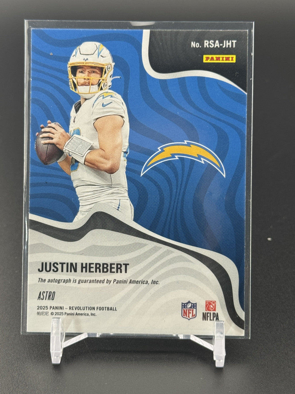 2025 Panini Revolution #RSA-JHT Justin Herbert Revolution Signatures Astro