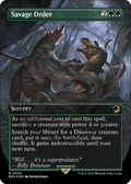 Savage Order (Borderless) (Emblem) - Universes Beyond: Jurassic World Collection (REX)