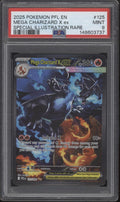 Mega Charizard X ex Pokemon Phantasmal Flames Special Illustration #125 PSA 9