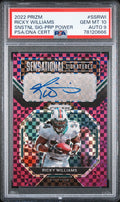 2022 Prizm #SS-RWI Ricky Williams Sensational Auto Purple Power /49 PSA 10