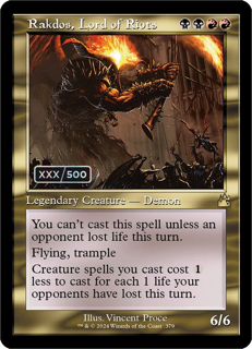 Rakdos, Lord of Riots (Retro Frame) (Serial Numbered) - Ravnica Remastered (RVR) (Copy)