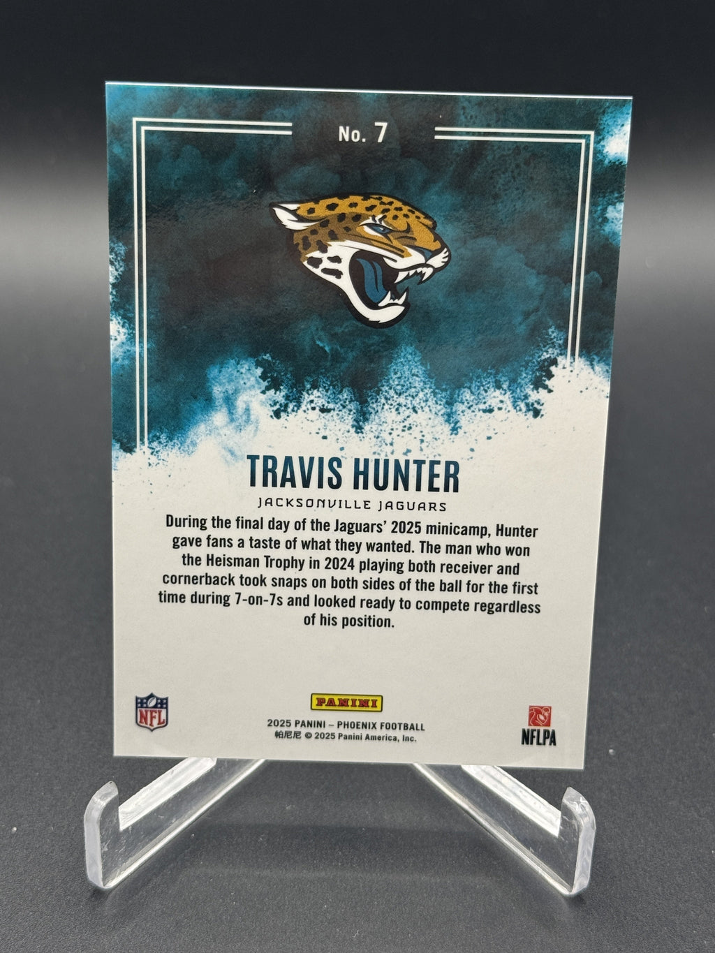 2025 Panini Phoenix #7 Travis Hunter Color Blast