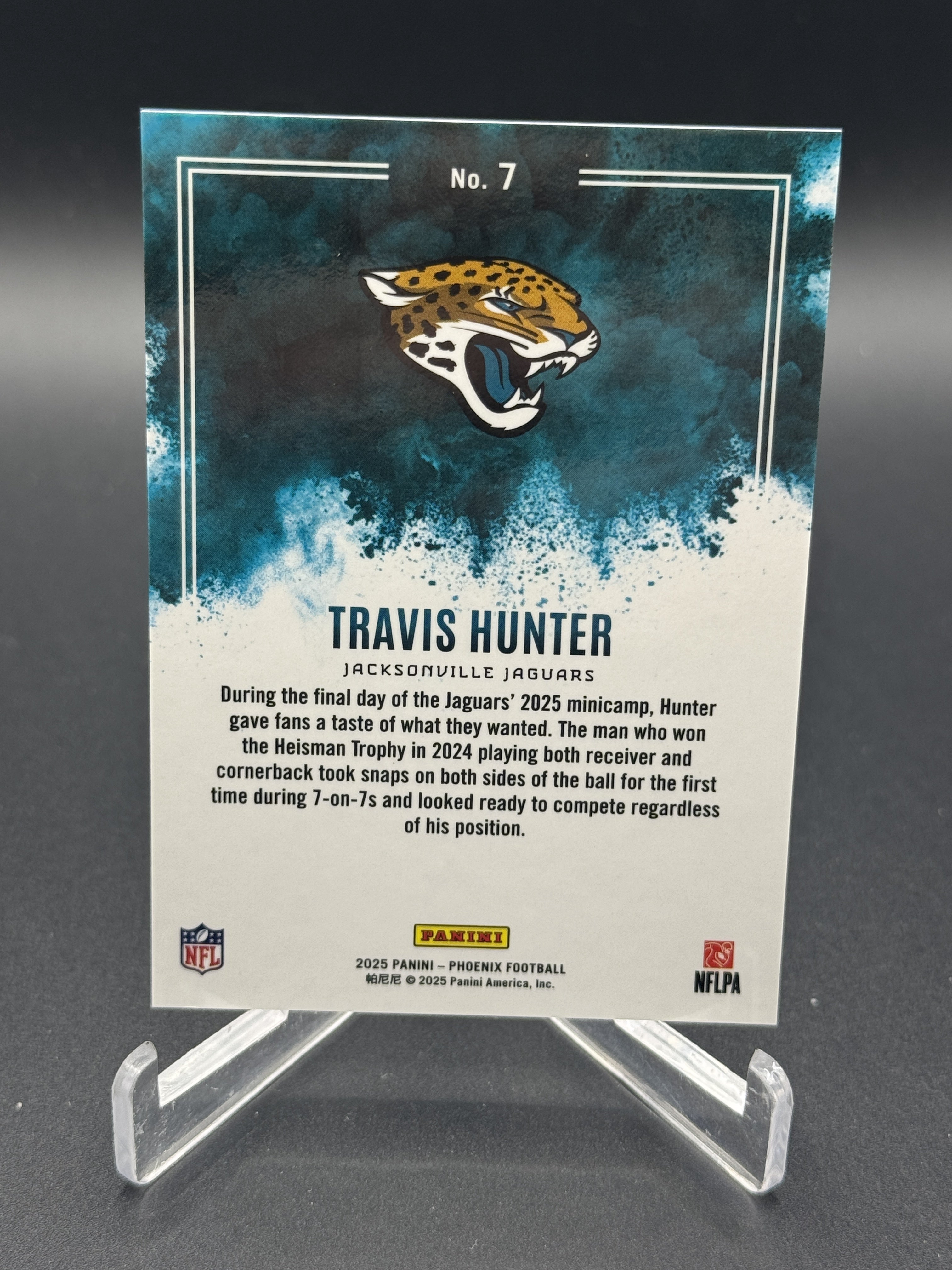 2025 Panini Phoenix #7 Travis Hunter Color Blast