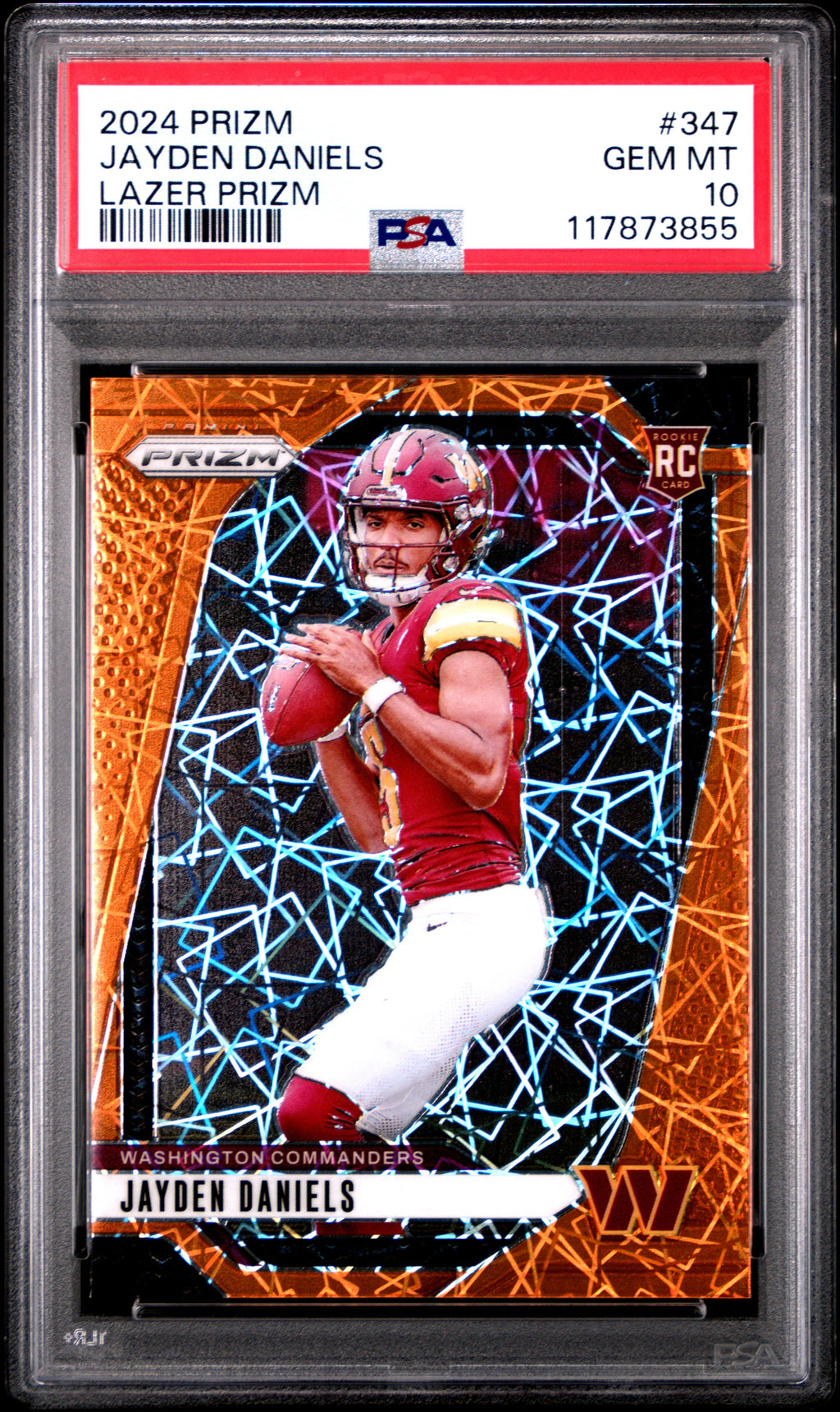 2024 Panini Prizm #347 Jayden Daniels Lazer PSA 10