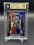 2017-18 Panini Prizm #16 Jayson Tatum Prizms Red White and Blue BGS 10