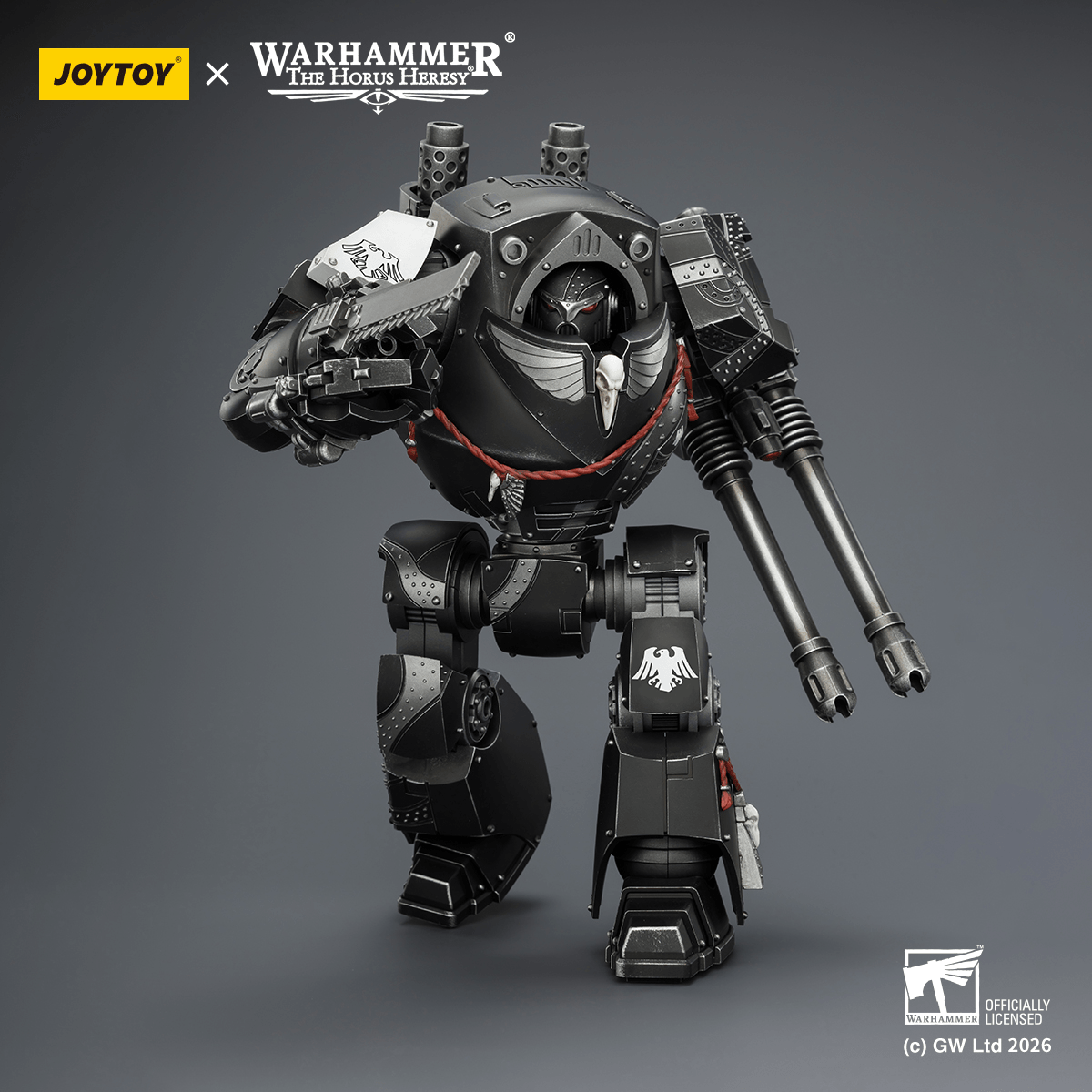 Raven Guard Contemptor Dreadnought with Gravis autocannon and Chainfist