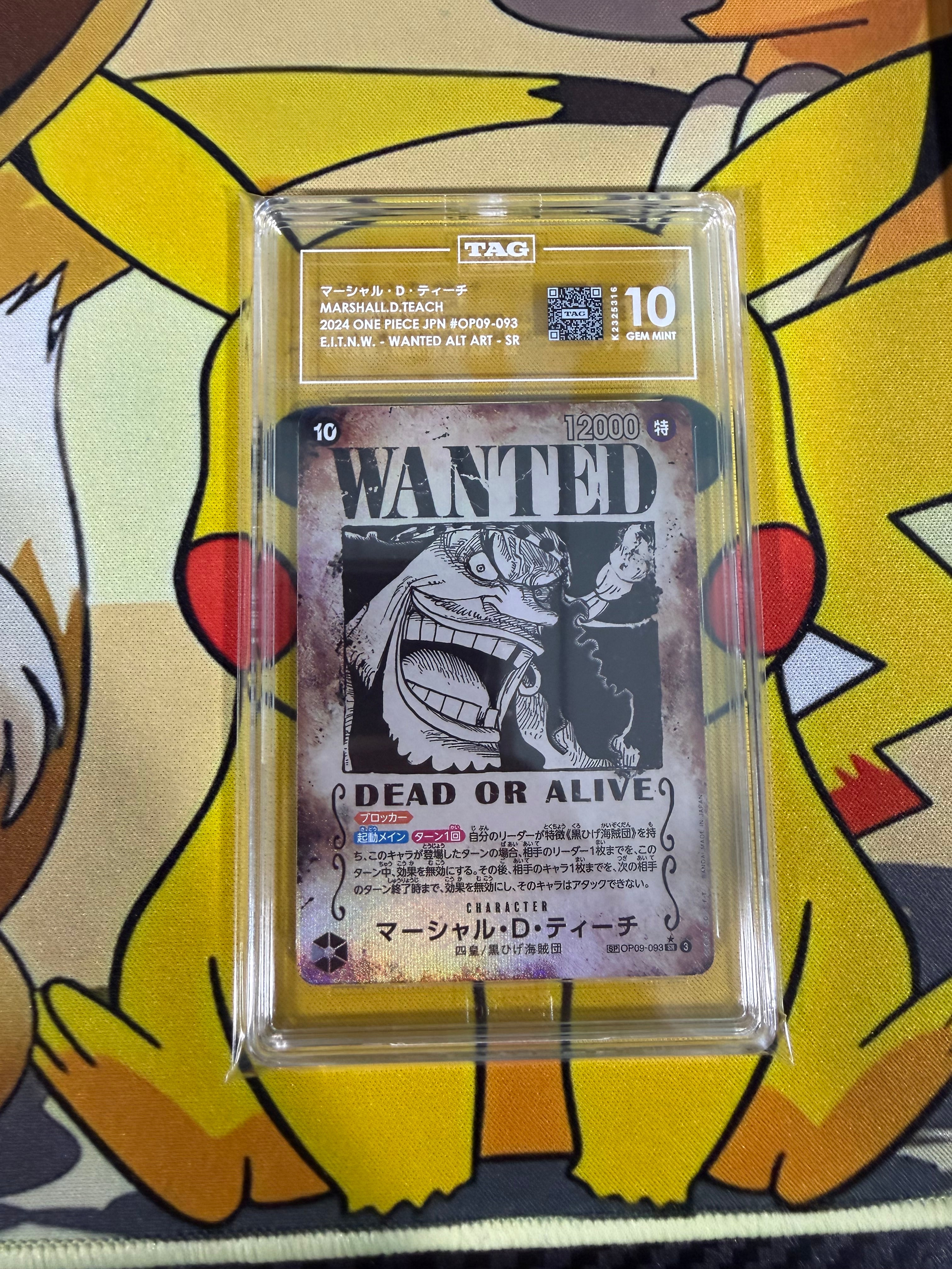 TAG 10 - Marshall D Teach - Wanted SP - OP09-093 - Japanese OP09