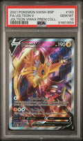 PSA 10 - 2021 POKEMON SWSH BLACK STAR PROMO #183 FA/JOLTEON V JOLTEON VMAX PREM.COLL.