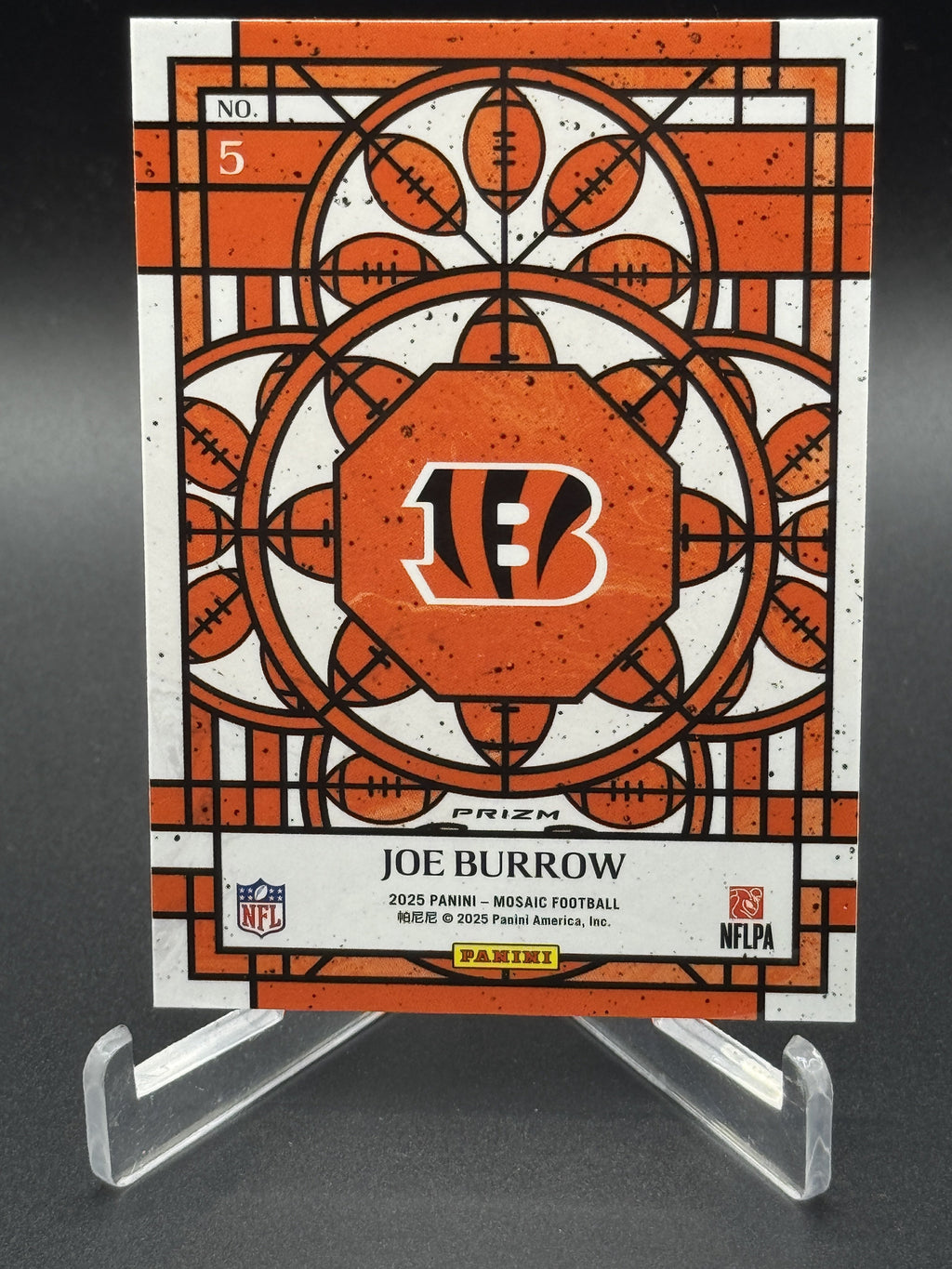 2025 Panini Mosaic #5 Joe Burrow Stained Glass