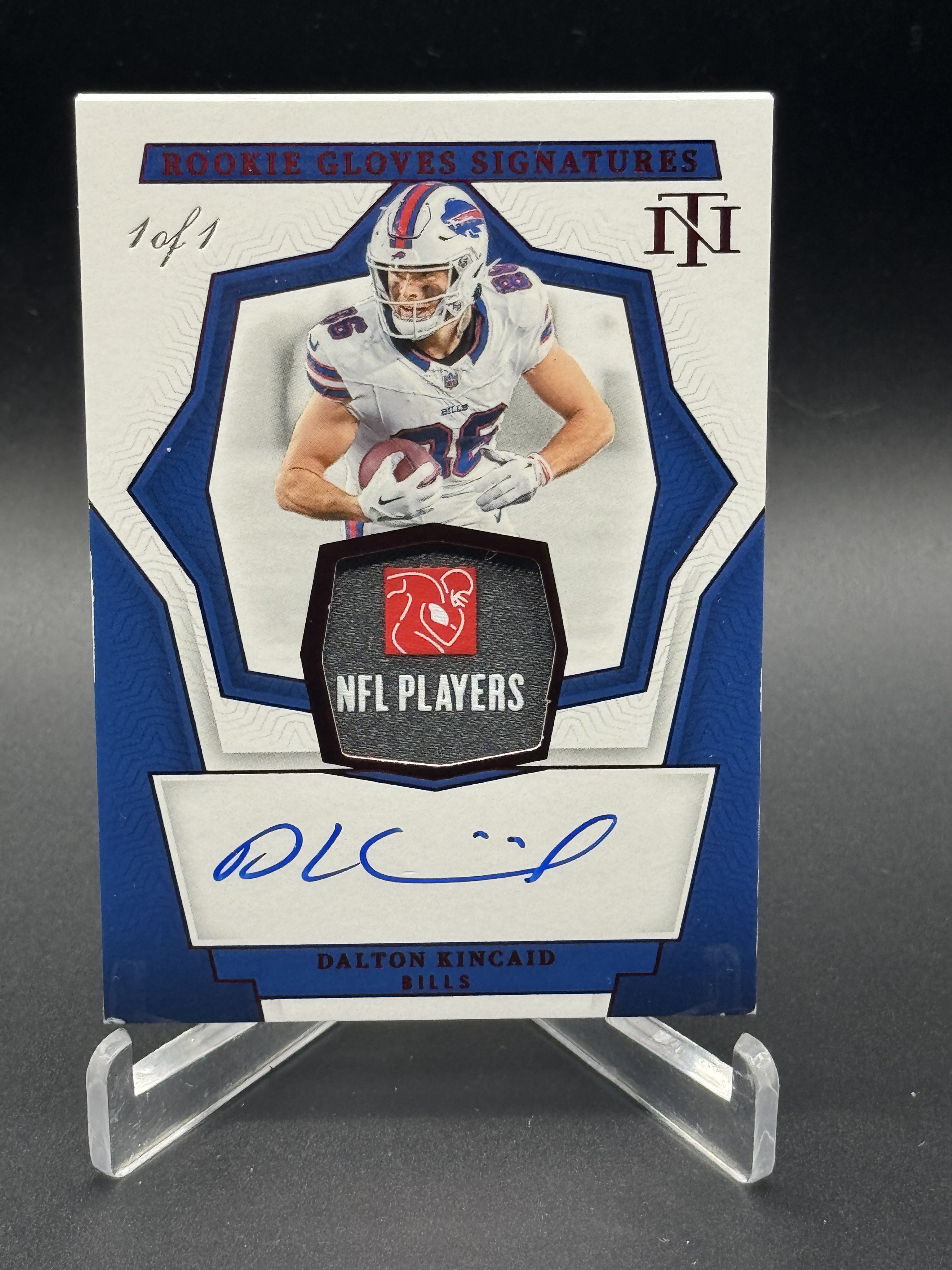 2024 National Treasures Dalton Kincaid Rookie Laundry Tag Auto 1/1