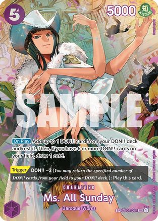 Ms. All Sunday (SP) (OP04-064) One Piece - Wings of the Captain