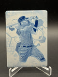 2022 Topps Inception #92 Ronald Acuña Jr. Printing Plate Cyan 1/1