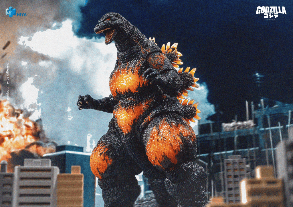 HIYA Exquisite Basic Series None Scale 7 Inch Godzilla vs. Destoroyah 1995 Burning Godzilla Action Figure