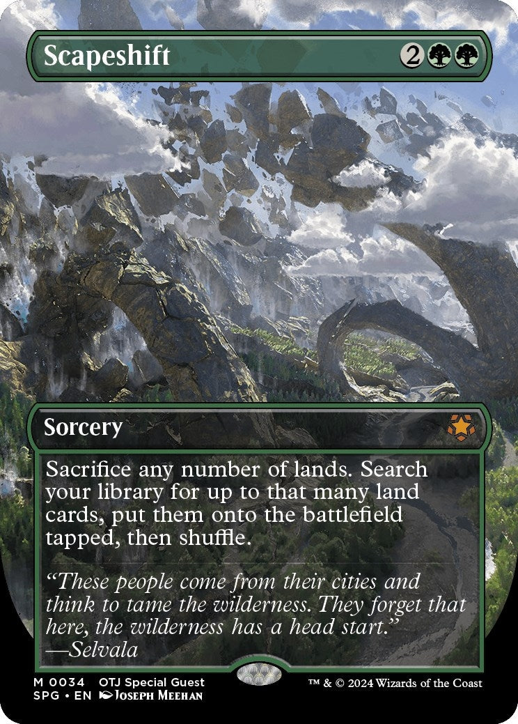 Scapeshift (Borderless) (34) (Foil) [Special Guests]