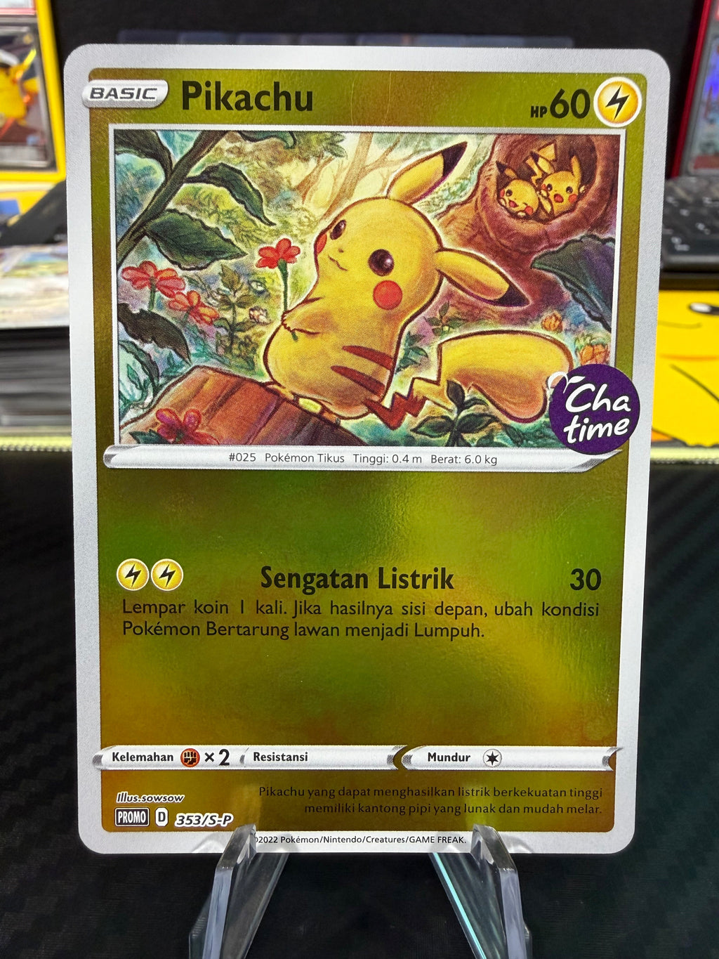 Pikachu - Promo 353/S-P - Cha Time Stamped