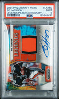 2024 Prizm Draft Picks #LPA-BJ Bo Jackson Legends Patch Auto Tie Dye /25 PSA 9