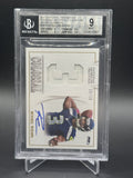 2013 National Treasures #39 Russell Wilson Colossal Jersey Number Auto /25 BGS 9