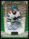 2024 Upper Deck O-Pee-Chee Platinum R-CG Collin Graf Rookie Autographs Emerald Rookie /10 Sharks