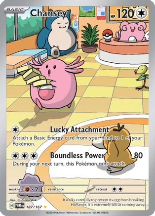 Chansey (187/167) SV06: Twilight Masquerade Pokemon