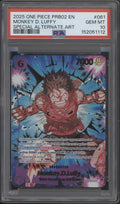 Monkey D. Ruffy One Piece Card Game PRB02 Special Alternate Art #061 PSA 10