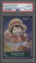 Monkey D. Ruffy One Piece 1. Jubiläumsturnier Teilnehmer #037 PSA 10