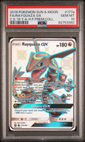2018 Pokemon Sun & Moon Celestial Storm #177a Rayquaza Gx Full Art PSA 10