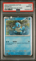 2023 Pokemon Svp Black Star Promo #048 Squirtle 151 Poster Collection PSA 10