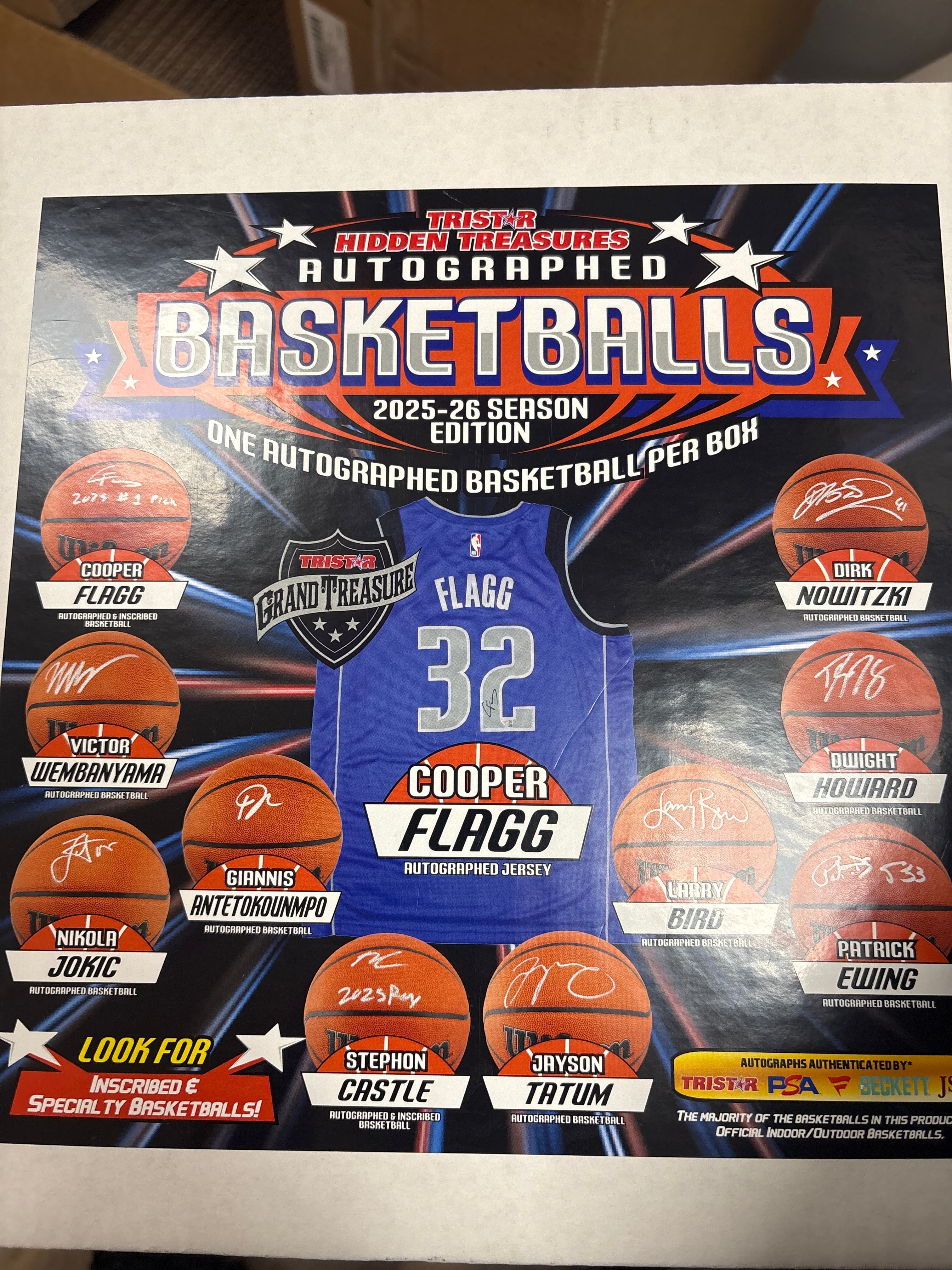 2025-26 Season Edition NBA Tristar Hidden Treasures Autographed Basketball
