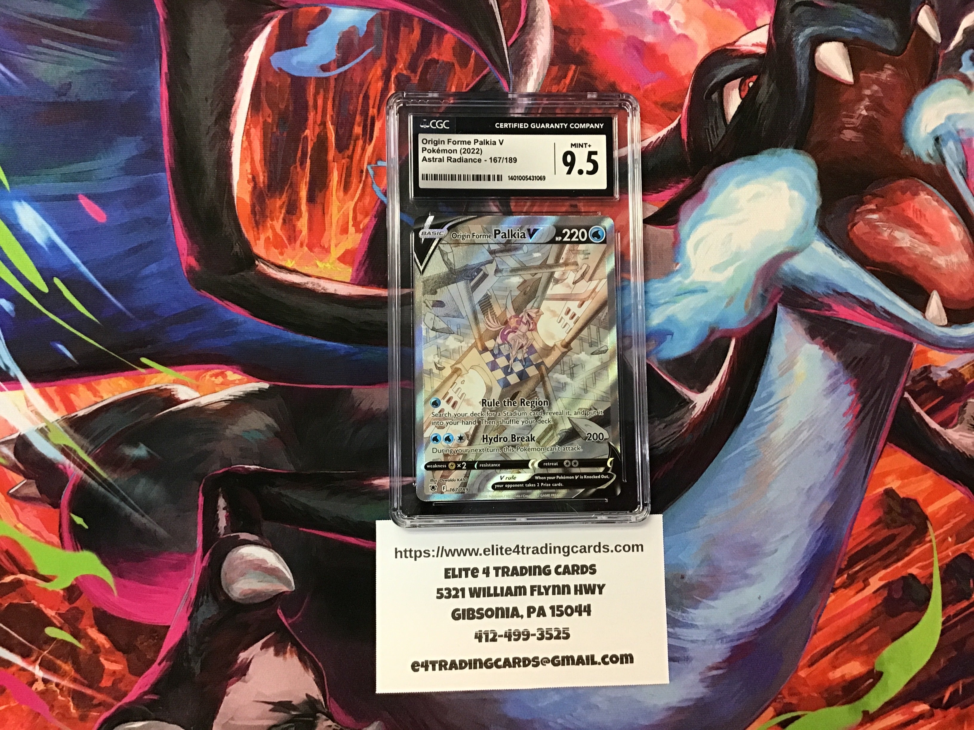 Origin Forme Palkia V #167 Pokemon Astral Radiance (CGC 9.5)