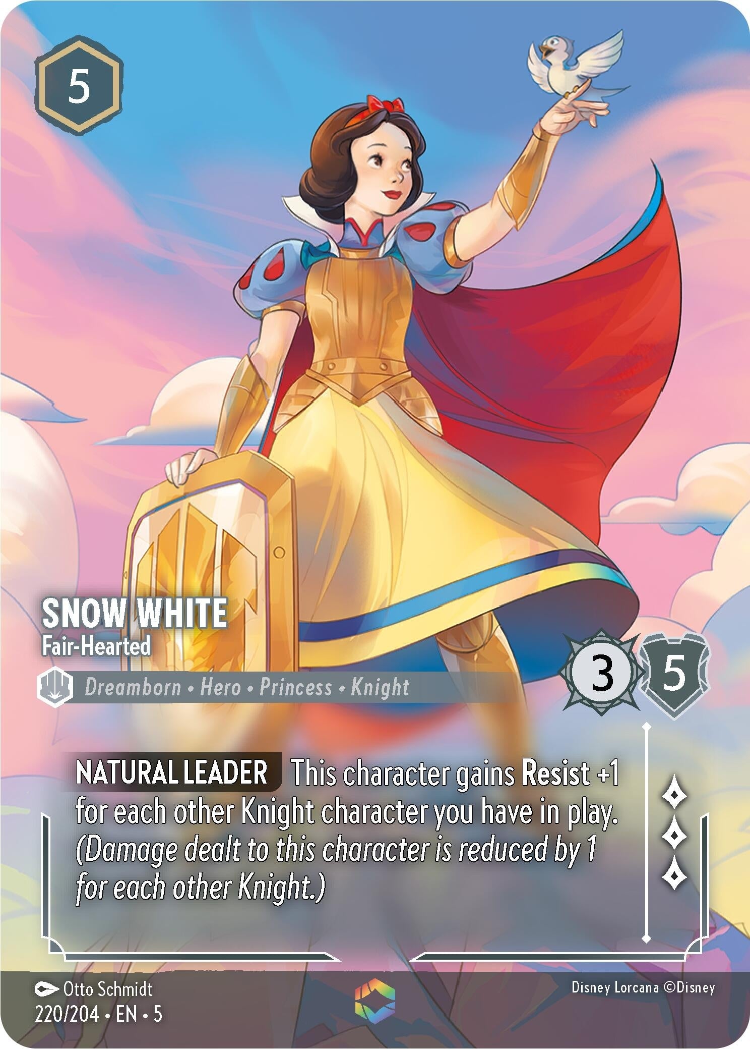 Snow White - Fair-Hearted (Enchanted) (220/204) (Holofoil) [Shimmering Skies]