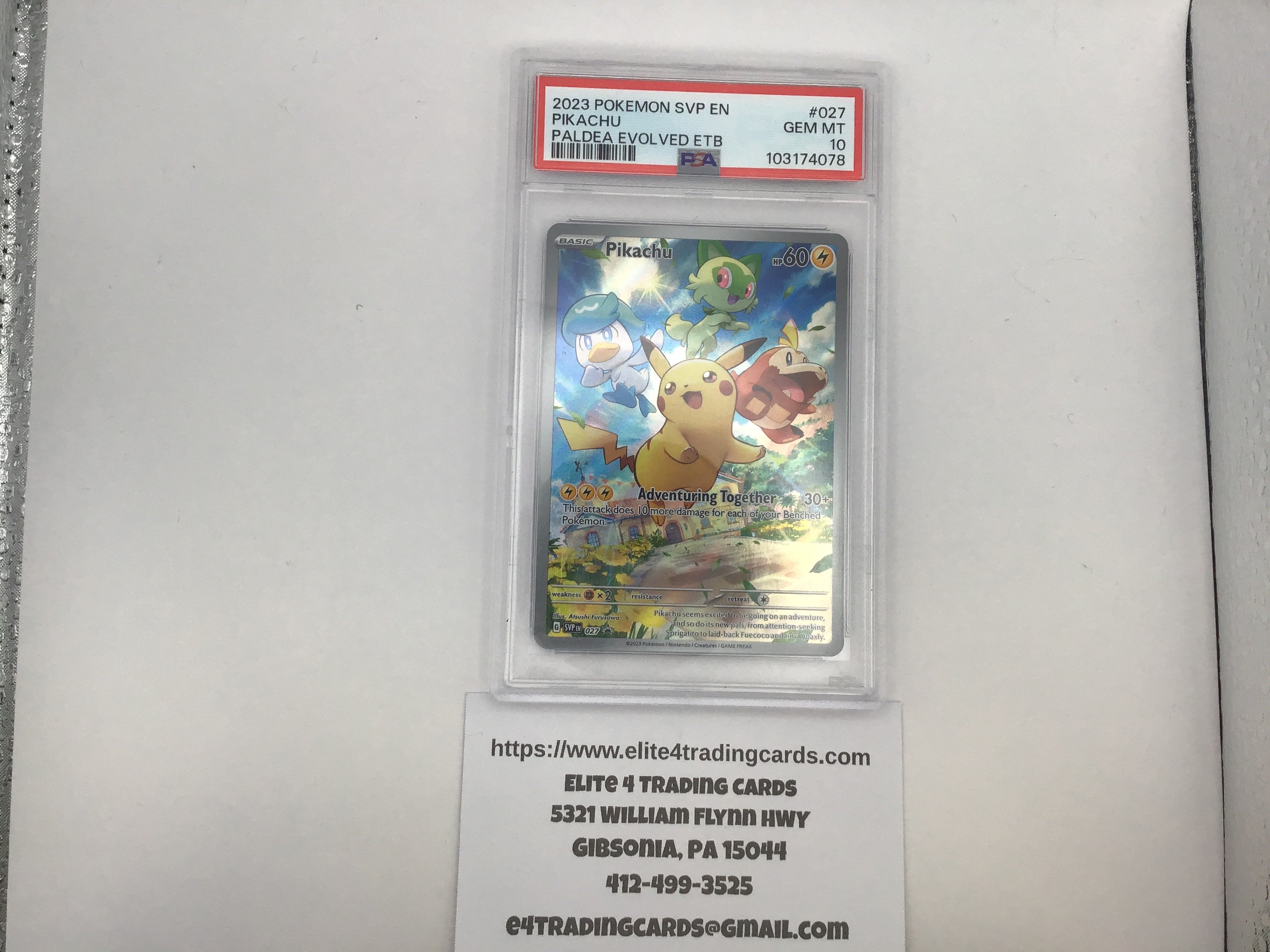 Pikachu [Paldea] #27 Pokemon Promo (PSA 10)