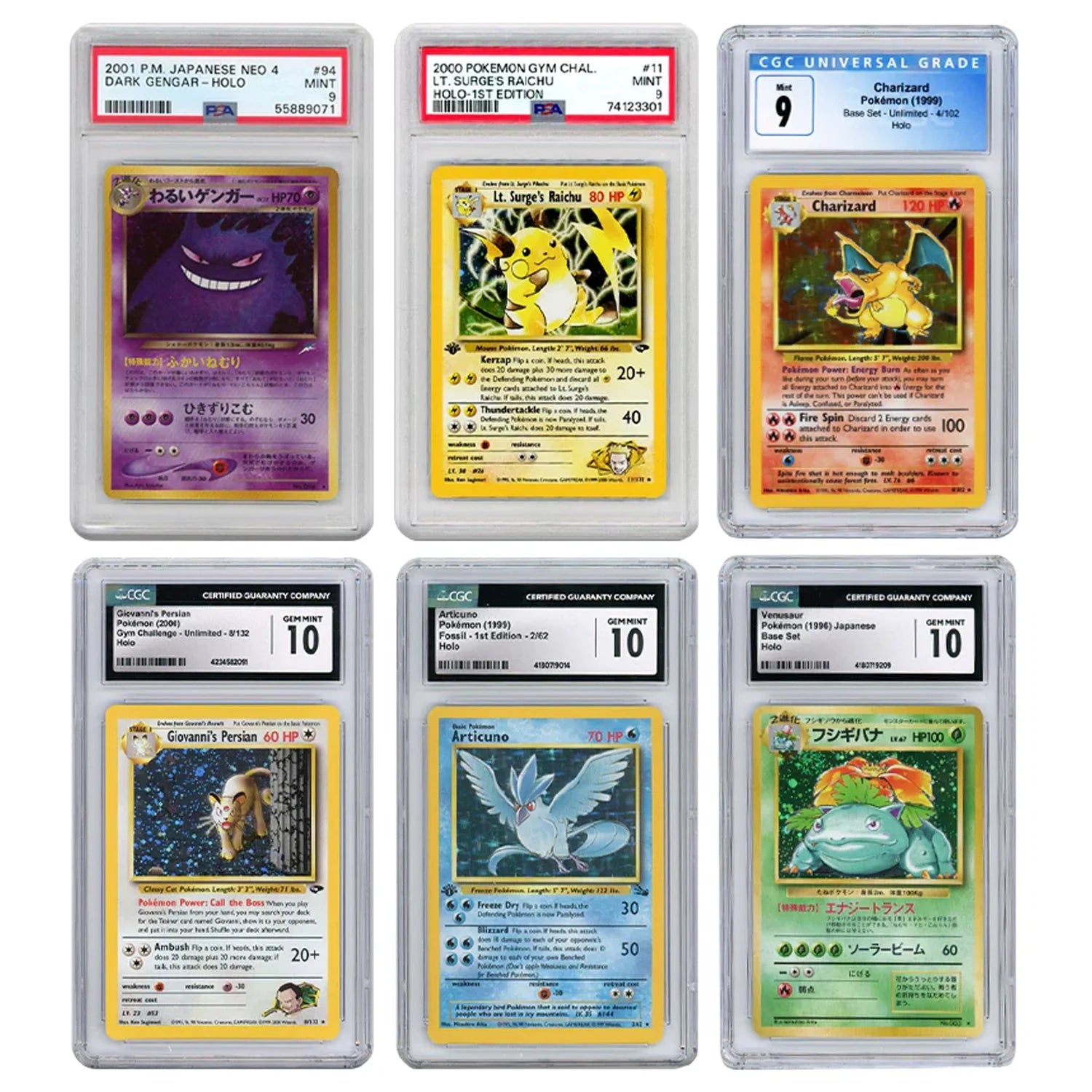 Premium Vintage Graded Pokémon Cards