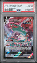 PSA 10 2022 POKEMON SWORD & SHIELD SILVER TEMPEST #TG20 FA/RAYQUAZA VMAX SILVER TEMPEST
